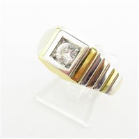 Ring Damiata Gioielli Man in White Gold Zircone 981/102/2 - 981/102/2